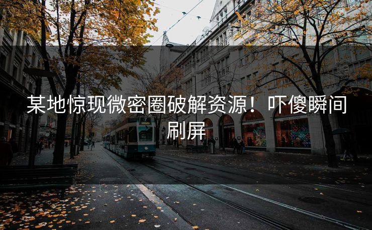 某地惊现微密圈破解资源！吓傻瞬间刷屏